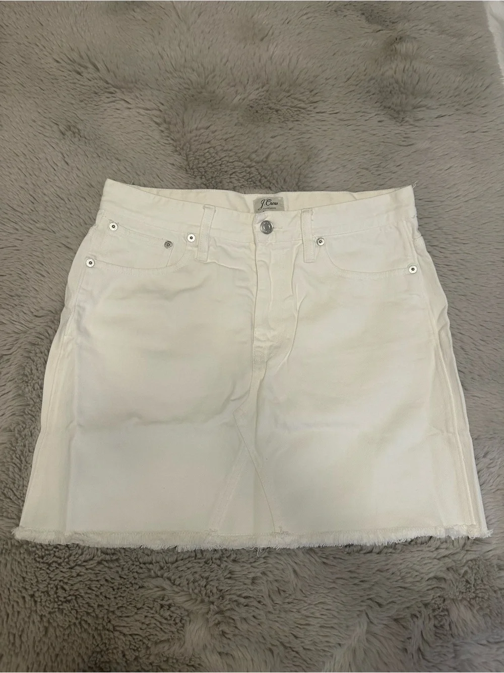 Brand new white denim J. Crew skirt, size 28